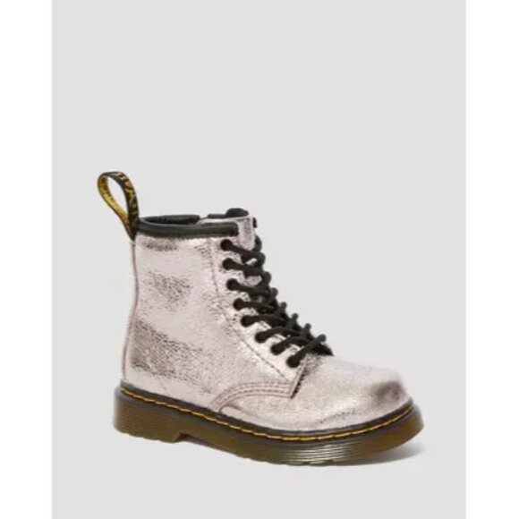 Dr. Martens Shoes - Dr. Martens Crinkle Metallic Lace Up Boots, Women's Size 5